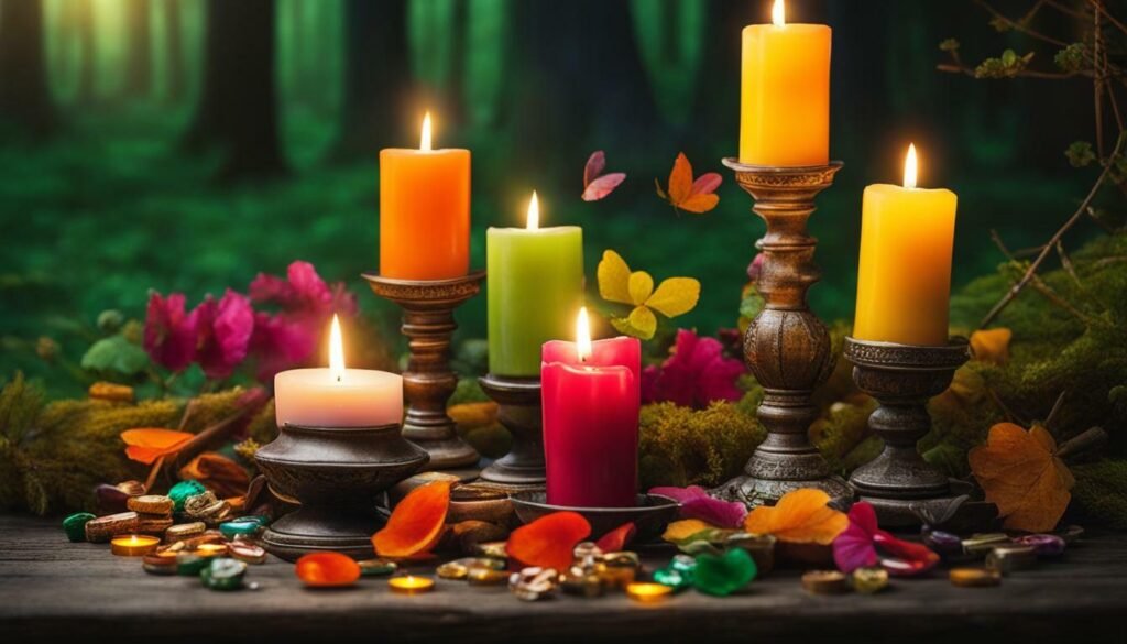 Atrayendo la buena suerte con velas