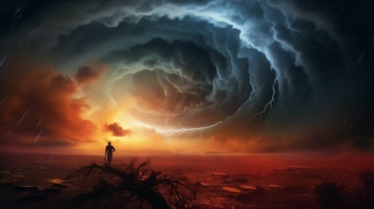 Ilustración: Soñar con un Tornado
